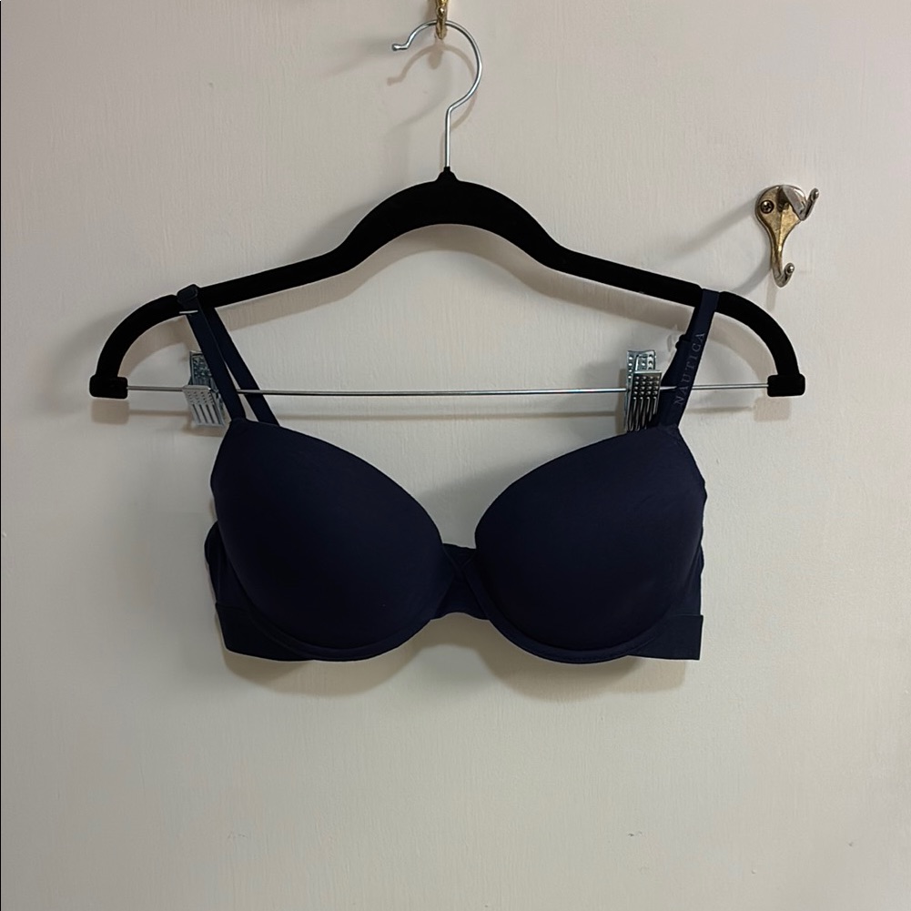 Nwot Nautica Blue Underwire Bra With Seamless Cups In Sz 36c